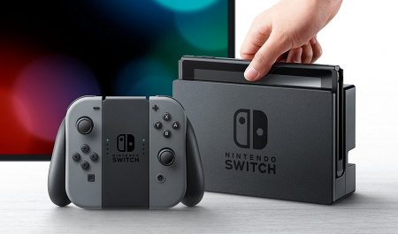 Nintendo Switch de color gris