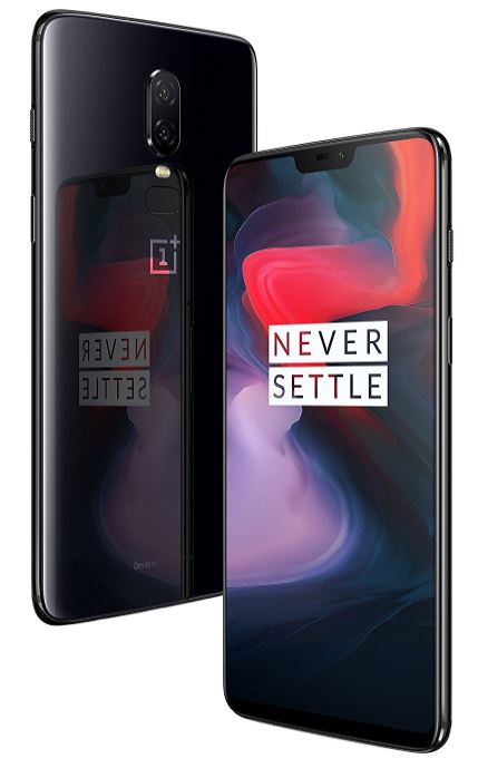 OnePlus 6 frontal y trasera