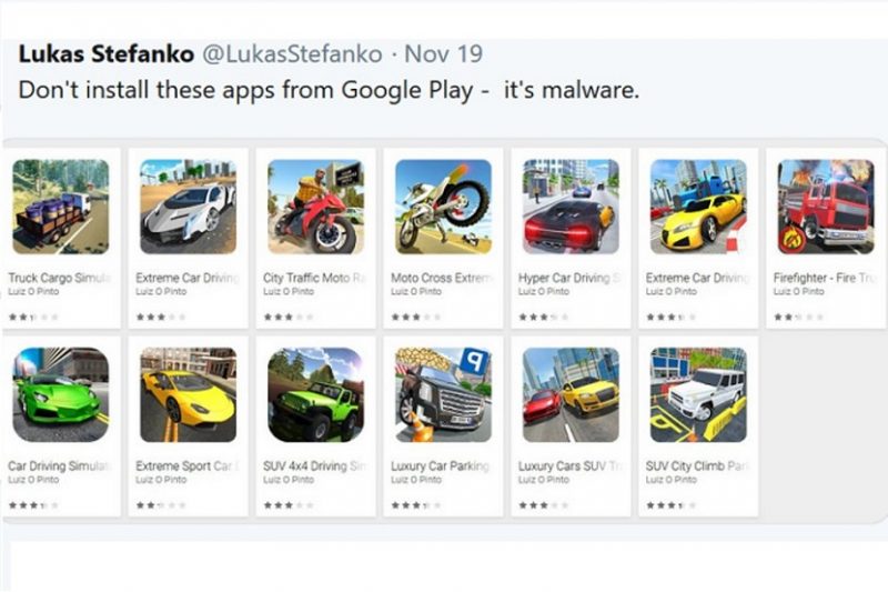 13 apps con malware borradas de la Play Store