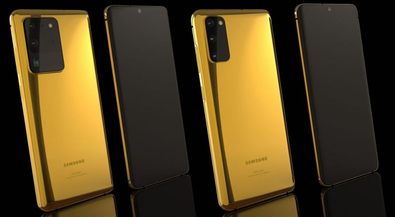 Samsung Galaxy S20 en oro